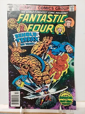 Buy Fantastic Four #211      Marvel Comics 1979   1st App Terrax The Tamer    (F410) • 17.61£