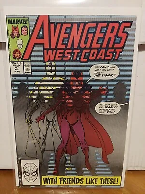 Buy West Coast Avengers #47 Marvel Comics 1989 2nd App Of The White Vision! • 2.99£