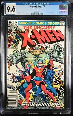Buy Uncanny X-Men 156 CGC 9.6 NEWSSTAND Starjammers Origin Of Corsair Marvel 1982 • 112.54£