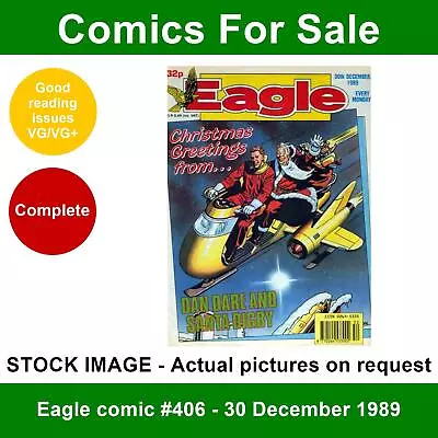 Buy Eagle Comic #406 - 30 December 1989 - VG/VG+ - XMAS Cover • 4.99£