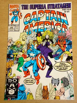 Buy Captain America #390 Marvel Comic High Grade Nice Condition August 1991 • 14.99£
