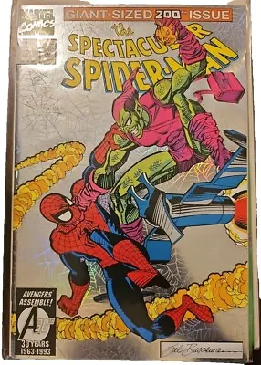 Buy THE SPECTACULAR SPIDER-MAN #200(May93)VF/NM:  DEATH OF HARRY OSBORN FOIL COVER  • 6.29£