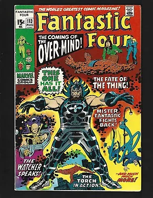 Buy Fantastic Four #113 FN Buscema 1st Over-Mind Watcher Agatha Harkness Alicia Hulk • 13.59£