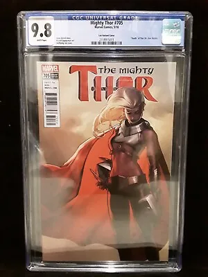Buy CGC 9.8 Mighty Thor # 705 1:50 Jee Hyung Lee Variant NM/MT Jane Foster • 220.92£