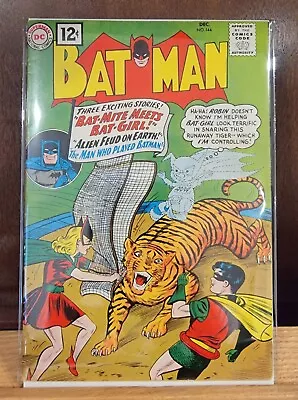 Buy Batman #144 FN/VF Bat-Mite, Bat-Girl App. 1961 Sheldon Moldoff Silver MID GRADE  • 240.48£