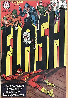 Buy The Flash  #174 November 1967 Six Super Villains Appearance Infantino Art • 24.99£