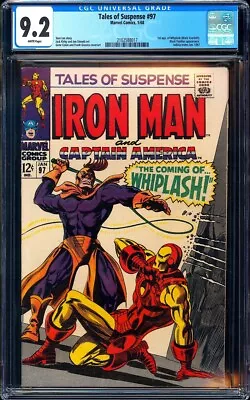 Buy Tales Of Suspense #97 CGC 9.2 White Pages (1968) 1st App. Of Whiplash!L@@K! • 433.80£