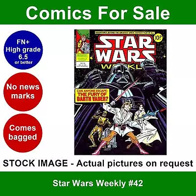 Buy Star Wars Weekly #42 Comic - FN/VFN Clean 22 Nov 1978 - Marvel UK • 5.99£