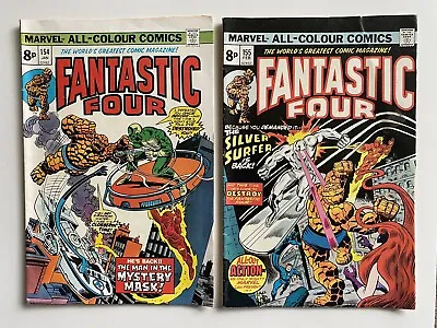 Buy Marvel Comics: Fantastic Four #154 & #155 • 14£