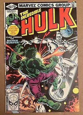 Buy Marvel Incredible Hulk 250 August 1980 Vs Silver Surfer • 15.98£