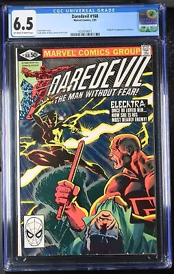Buy Daredevil #168 (1981) CGC 6.5 (1st Appearance Elektra!) Frank Miller • 160.70£