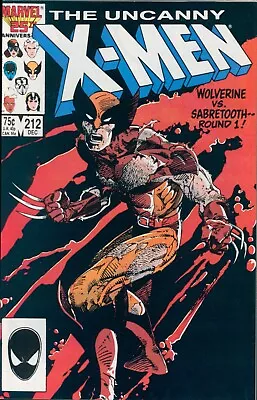 Buy The Uncanny X-men #212 ~ Marvel Comics 1986 ~ Vf ~  Wolverine Vs. Sabretooth  • 14.23£