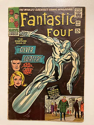 Buy Fantastic Four #50 Marvel Comics 1966 Silver Surfer Galactus Key Low Grade  • 154.17£