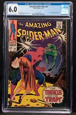 Buy Amazing Spider-Man #54 (Nov 1967) GCG Graded 6.0 [FN]  Dr Octopus Classic! • 120£