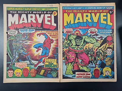 Buy The Mighty World Of Marvel Starring Hulk / Avengers #15 & #16 Marvel Uk 1973 • 0.99£