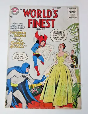 Buy World's Finest #85 1956 [G/VG] Gold/Silver Age Superman Batman DC Vintage • 76.75£