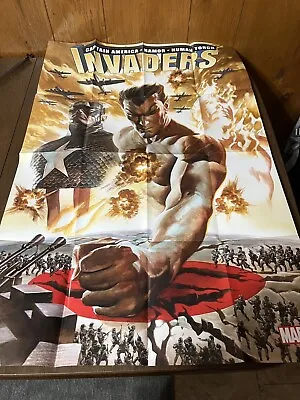 Buy Marvel Comics Invaders Captain America 2018 Promotional Promo 24 X 36 Poster • 9.48£