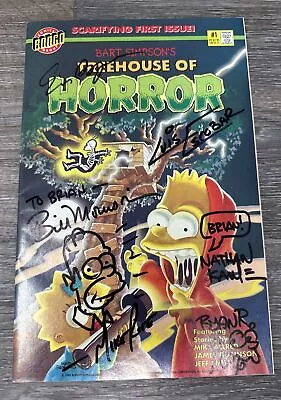 Buy Bart Simpson's Treehouse Of Horror #1  1995 Bongo Comics Signed Sketched • 101.94£