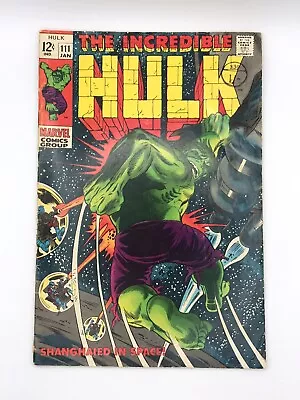 Buy The Incredible Hulk #111 Marvel 1969  1st Appearance Galaxy Master • 14.99£