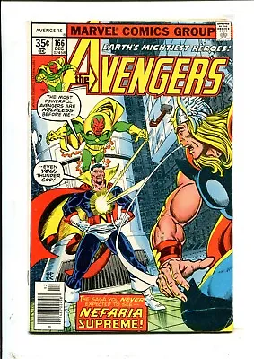Buy Avengers #166 - Wonder Man Joins The Avengers. (4.0) 1977 • 2.92£