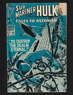 Buy Tales To Astonish #98 VG- Sub-Mariner Dorma Hulk Lords Of The Living Lightning • 7.96£