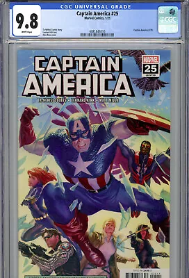 Buy Captain America #25 (2021) Marvel CGC 9.8 White Alex Ross • 38.84£