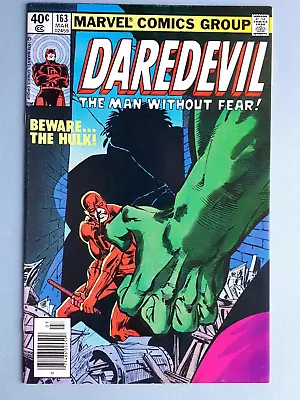 Buy Daredevil #163 - Daredevil Vs Hulk - Frank Miller Art - HIGH GRADE VF+ To VF/NM • 30£