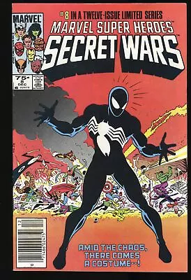 Buy Marvel Super-Heroes Secret Wars #8 VF 8.0 Newsstand Variant 1st Black Costume • 143.11£
