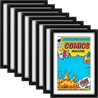 Buy 8 Pack Comic Book Frame Comic Book Wall Display Mounted Storage Picture Frame... • 48.45£