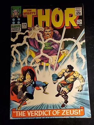 Buy Thor 129, Marvel Comics 1966, 1st Appearance Of Ares  • 97.14£