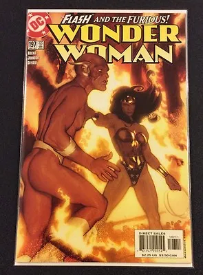 Buy WONDER WOMAN #197 Comic Book ADAM HUGHES Cover DC 2003 VF-NM Beautiful! Flash • 8£
