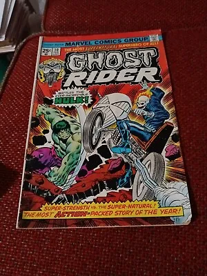 Buy Ghost Rider #10 - Marvel Comics 1975 Hulk Mike Ploog Reprint Marvel Spotlight #5 • 36.57£