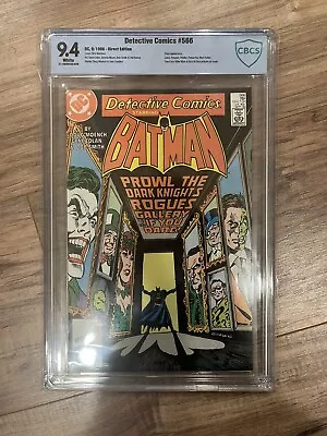 Buy Detective Comics #566 DC 1986 CBCS 9.4 NOT CGC Batman Rogues Gallery • 138.36£