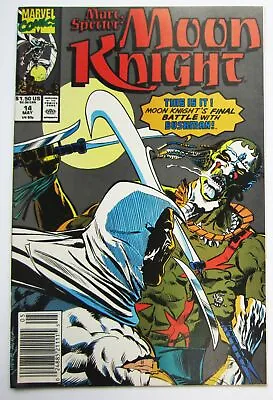 Buy Marc Spector Moon Knight #14 Comic Book May 1990 VF/NM 9.0 Vintage Marvel  • 2.33£