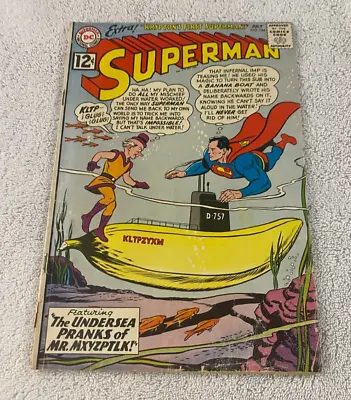 Buy Superman 154 Silver Age DC 1962 Loose Cover Mxyzptlk Curt Swan Siegel Comic Book • 10.82£