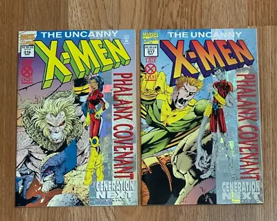 Buy The Uncanny X-Men #316 #317 Comic Lot (Marvel Comics, 1993) • 7.94£