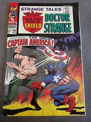 Buy Strange Tales # 159  Nick Fury Captain America  Marvel 1969 • 47.44£