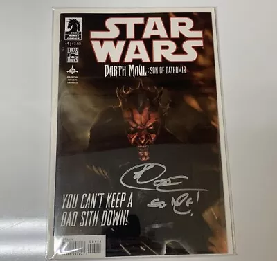 Buy Star Wars: Darth Maul - Son Of Dathomir #1 2014 Signed Ray Park! See Pics • 118.25£