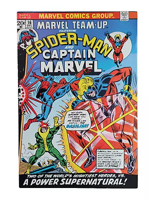 Buy Marvel Team-Up # 16 - Spider-Man & Captain Marvel, 1st Basilisk FN+ FN/VF RAW • 19.03£