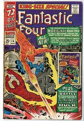 Buy Fantastic Four Annual  # 4   VERY GOOD   Nov. 1966   1st Silver Age '40s Human T • 28.38£