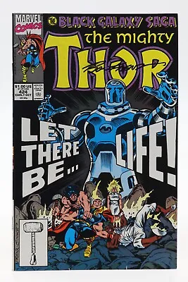 Buy Thor (1966) #424 Signed Ron Frenz On Cover Black Galaxy Celestials Analyzer NM • 7.92£