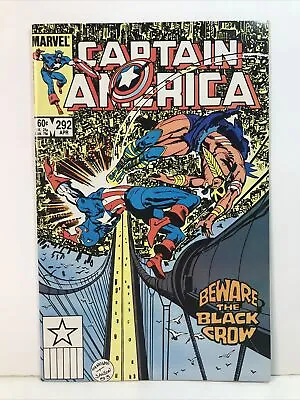 Buy CAPTAIN AMERICA #292 Marvel Comics 1984 1st Appearance Of The Black Crow NM • 7.88£