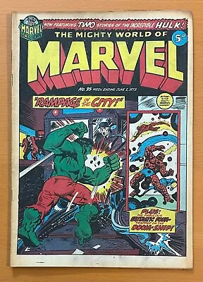 Buy Mighty World Of Marvel #35 RARE MARVEL UK 1973. Stan Lee. FN+ Bronze Age Comic • 14.96£