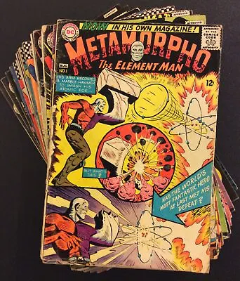 Buy METAMORPHO #1 - 17 Comics BRAVE & THE BOLD #57 58 1ST APP Elemental Hero DC 1965 • 395.30£