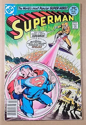 Buy SUPERMAN Vol 1 # 308 Mid Grade Neal Adams Cover 1975 • 4.73£