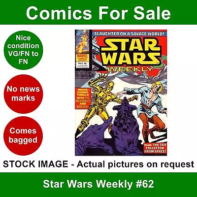 Buy Star Wars Weekly #62 Comic - VG/FN Clean 02 May 1979 - Marvel UK • 4.99£