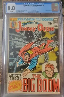 Buy Superman's Pal Jimmy Olsen #138 (1971) CGC 8.0 WP Classic Photo Cover DC Comics  • 36.83£
