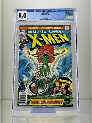 Buy X-men #101 CGC 8.0 White Pages Marvel Comics 1976 1st Appearance Of Phoenix • 523.69£