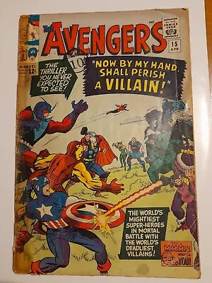 Buy Avengers #15 Apr 1965 Good- 1.8 Death Of Baron Heinrich Zemo • 19.99£