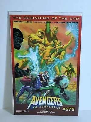 Buy Avengers No Surrender #675 Lenticular Cover Marvel Comics 2018 Nm • 5.59£